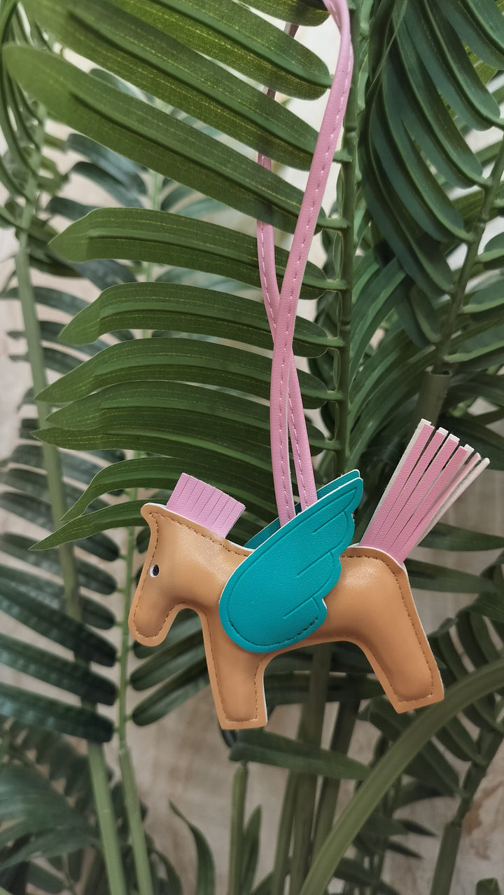 Beige Pegasus Bag Charm | House of Inaayat