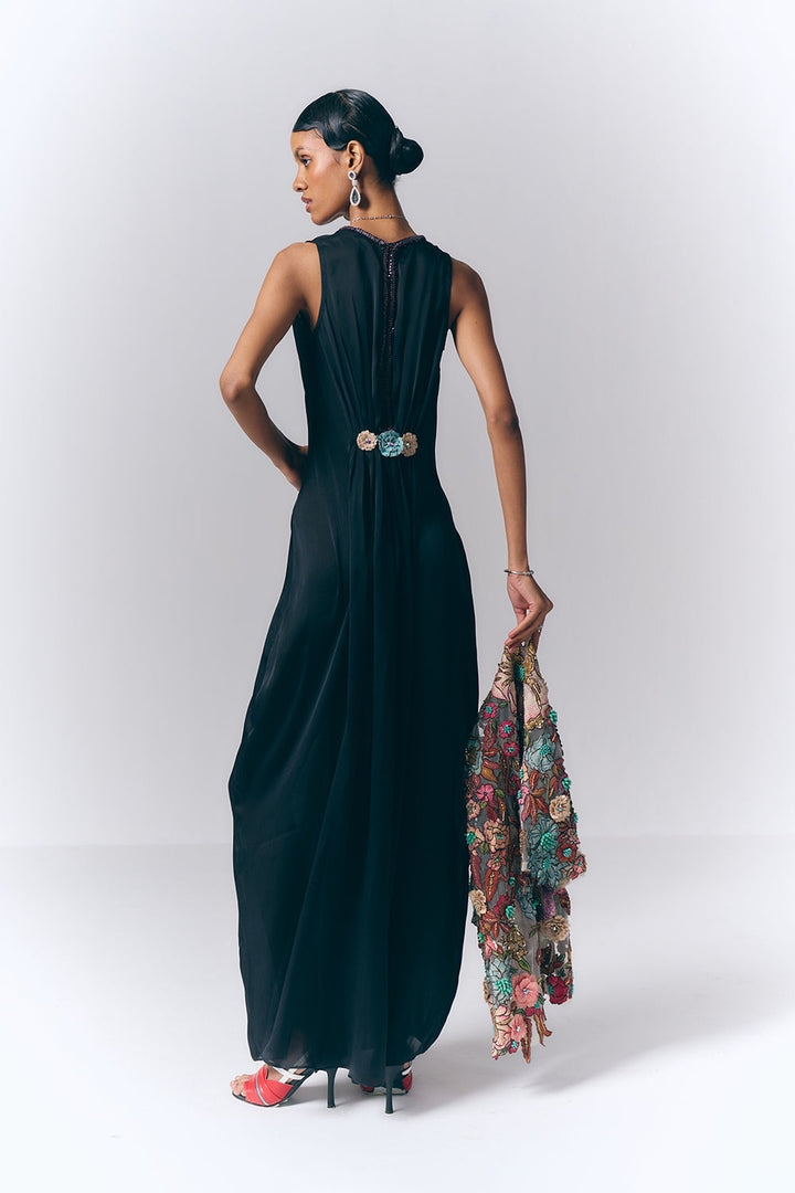 Twilight Blossom Jacket Gown|VARUN BAHL