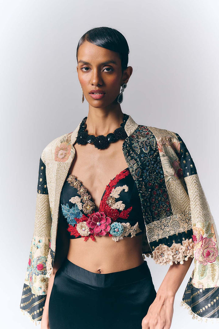 Patchwork Co-ord Jacket Set|VARUN BAHL