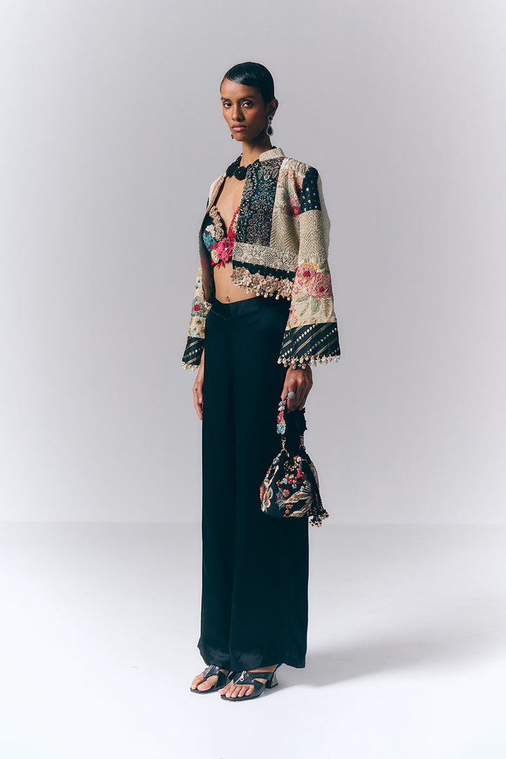 Patchwork Co-ord Jacket Set|VARUN BAHL