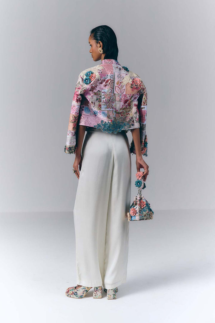 Printed Floral Co-ord Jacket Set|VARUN BAHL