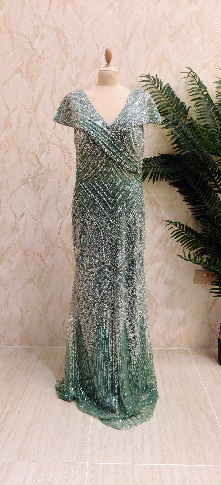 The Emerald Art Deco Gown| Inaayat by Divya Taimni