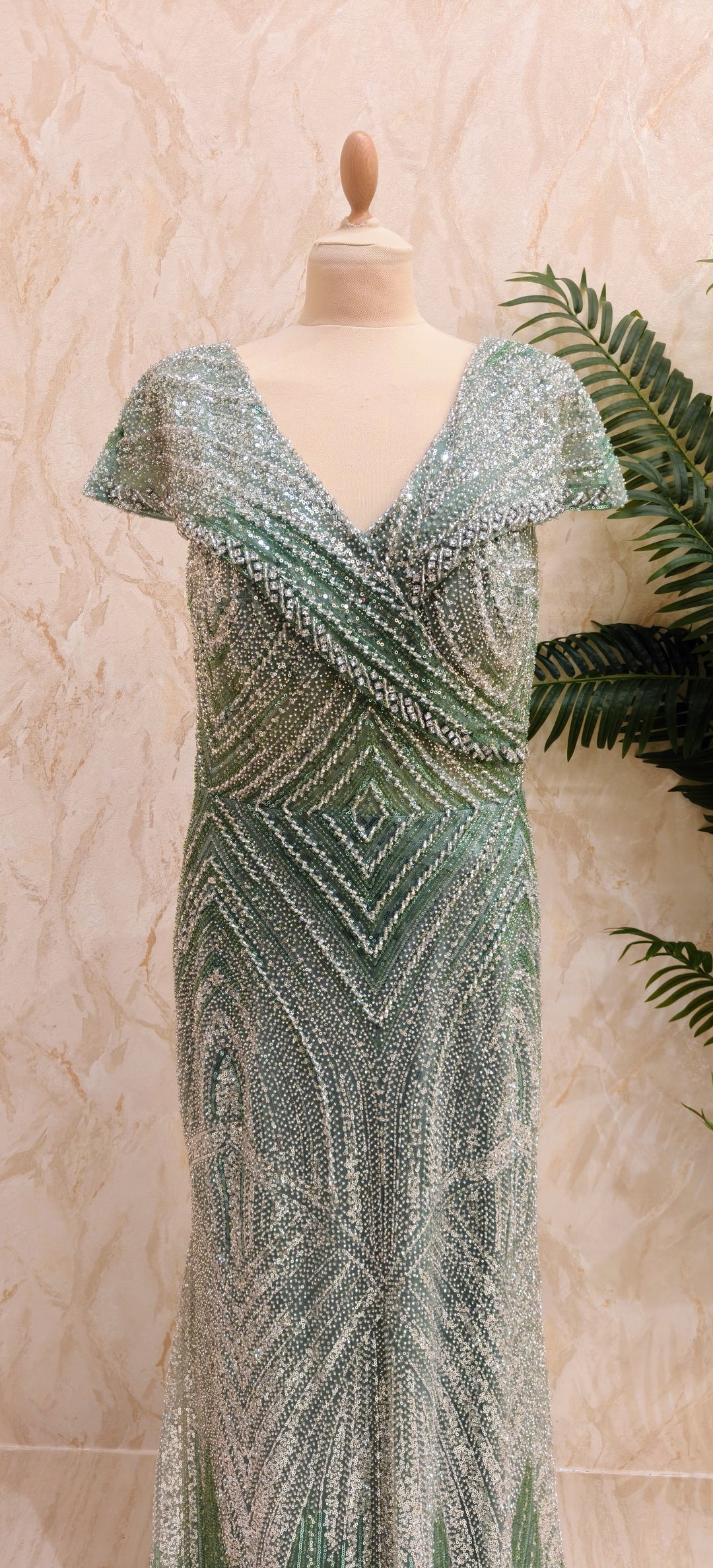 The Emerald Art Deco Gown| Inaayat by Divya Taimni
