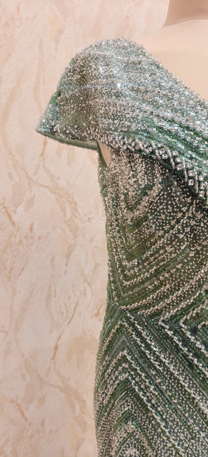 The Emerald Art Deco Gown| Inaayat by Divya Taimni
