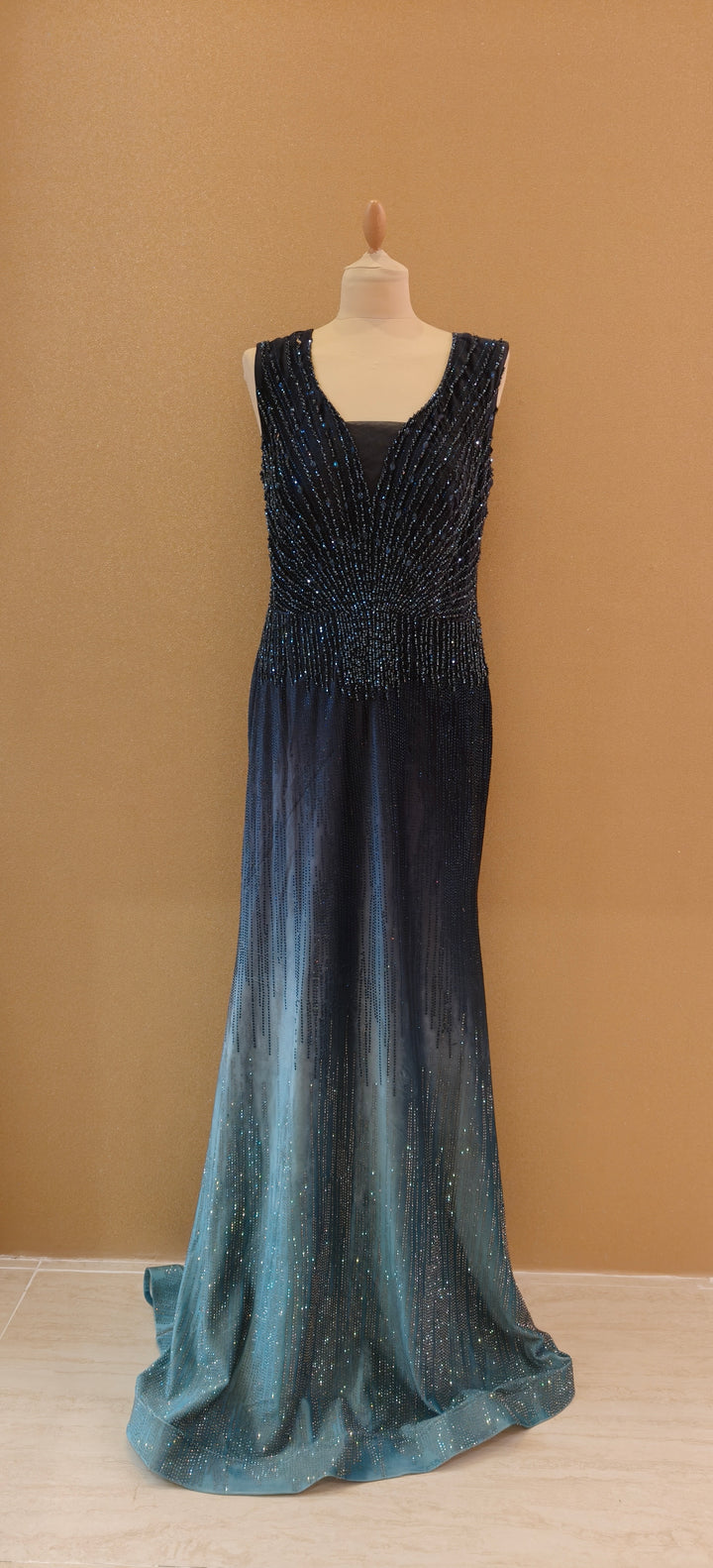 Midnight Ombre Embellished Gown | Inaayat by Divya Taimni
