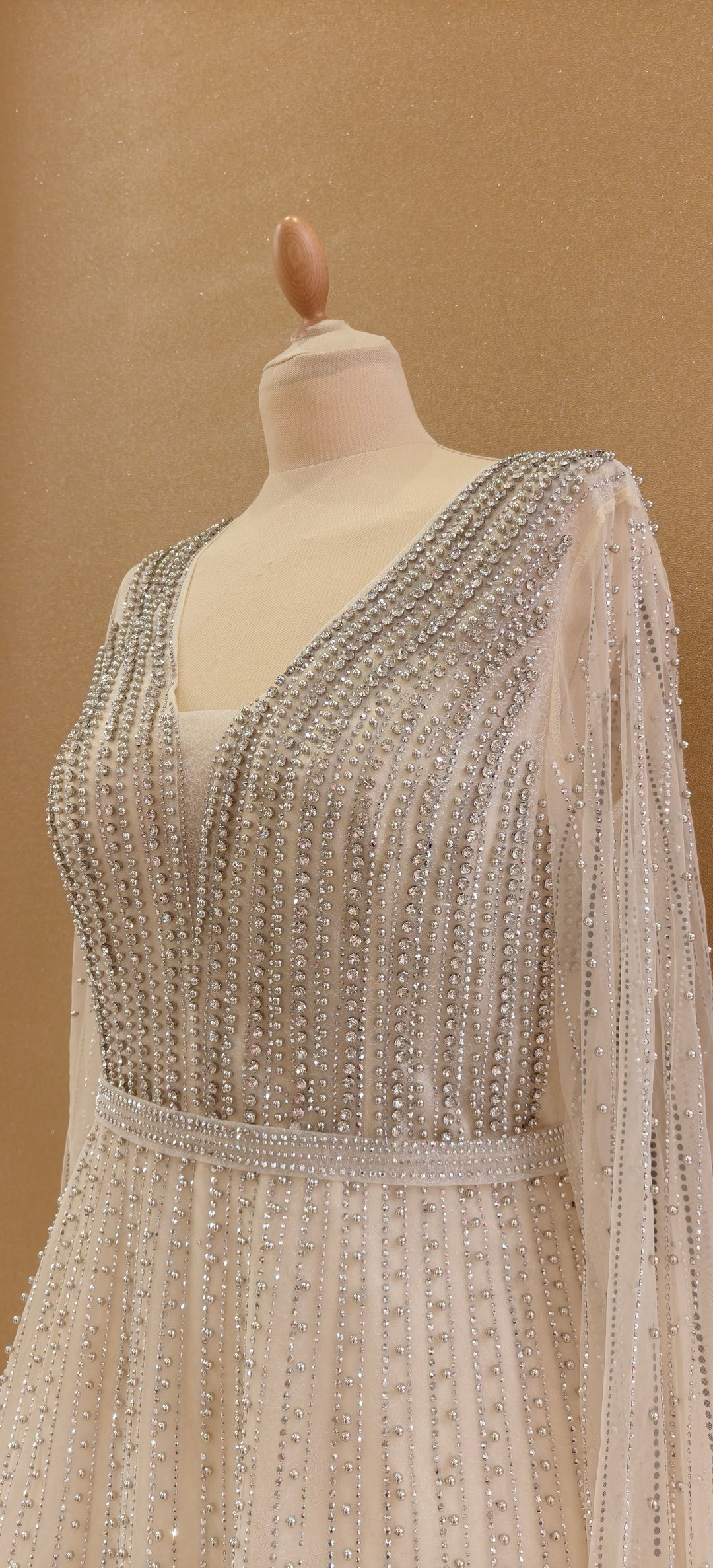 Ivory Tulle A-Line Gown | Inaayat by Divya Taimni