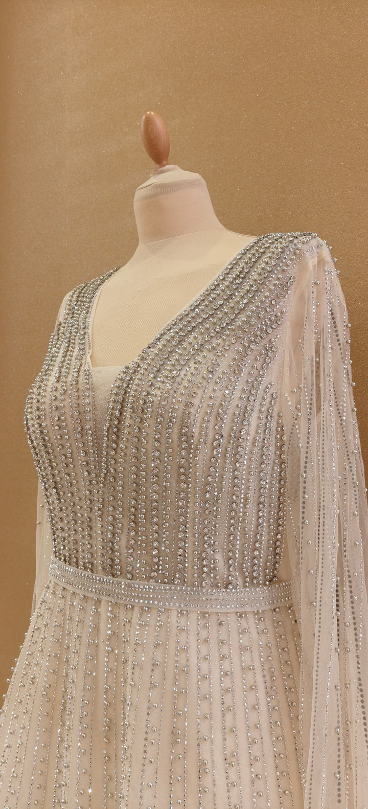 Ivory Tulle A-Line Gown | Inaayat by Divya Taimni