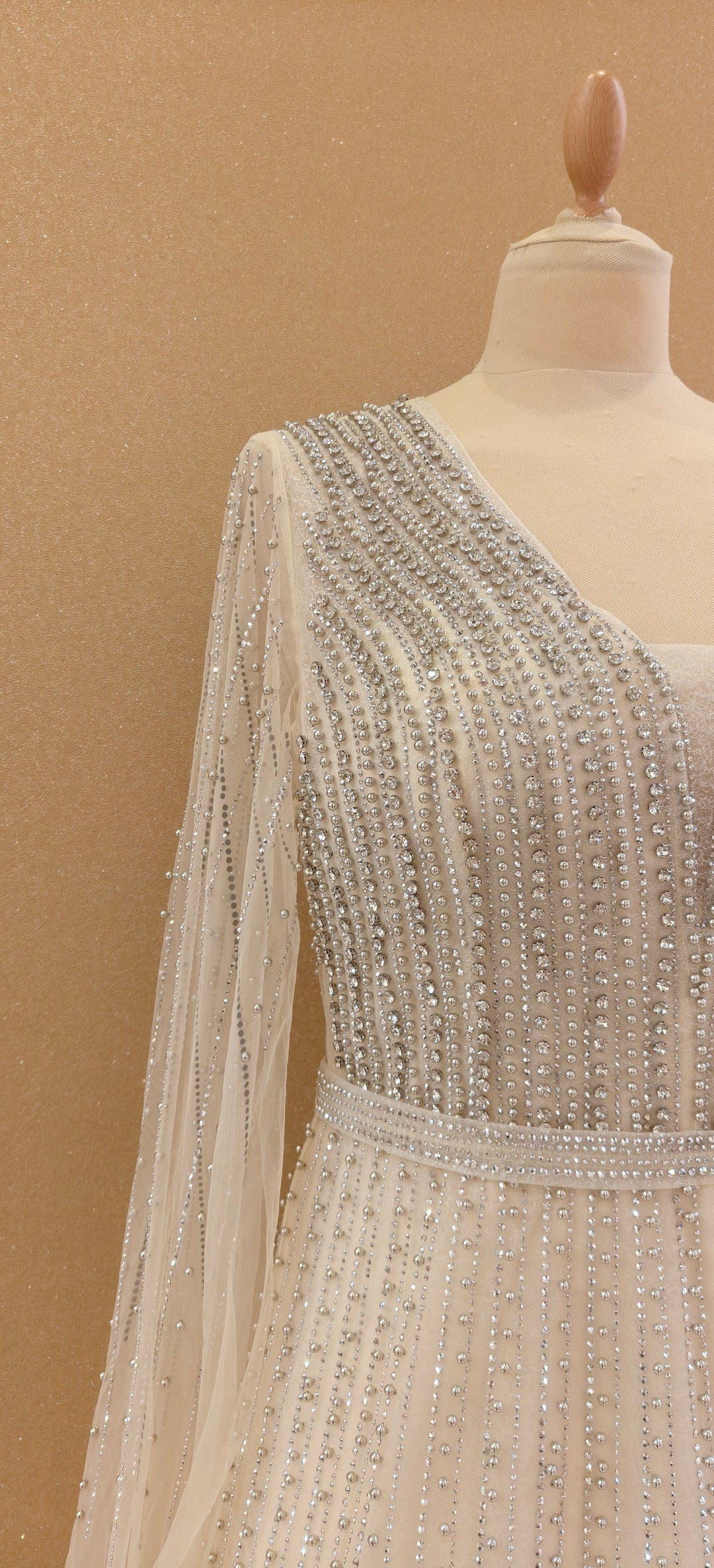 Ivory Tulle A-Line Gown | Inaayat by Divya Taimni