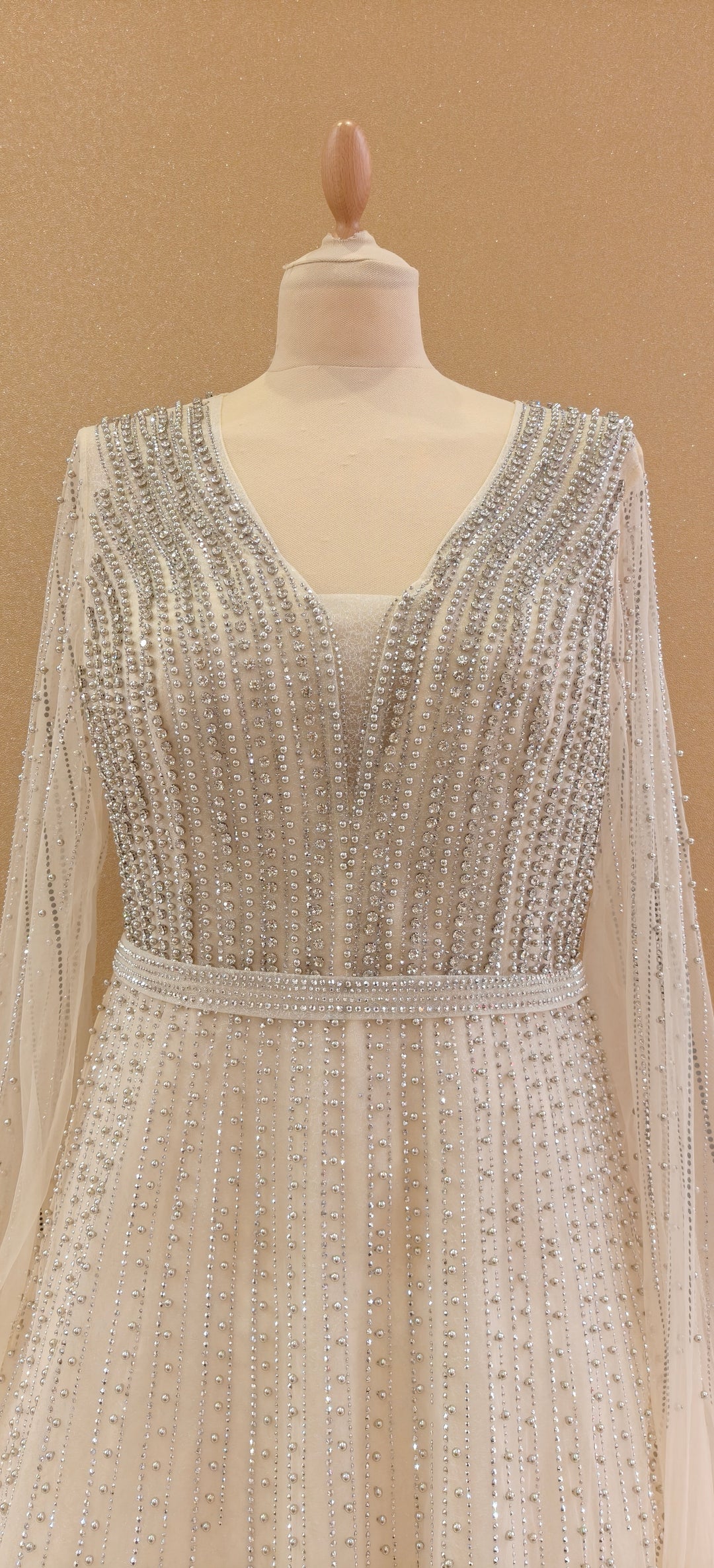 Ivory Tulle A-Line Gown | Inaayat by Divya Taimni