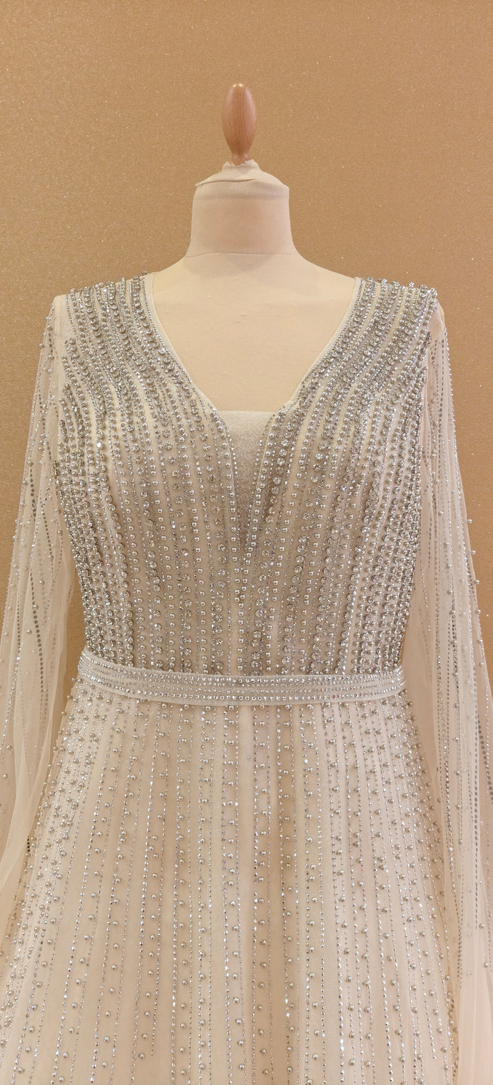 Ivory Tulle A-Line Gown | Inaayat by Divya Taimni