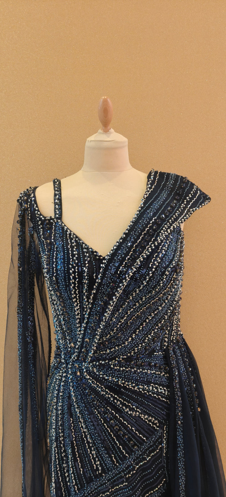 Midnight Stellar Embellished Evening Gown| Inaayat by Divya Taimni