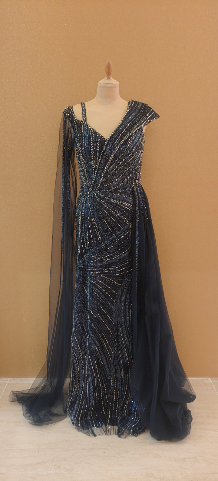 Midnight Stellar Embellished Evening Gown| Inaayat by Divya Taimni