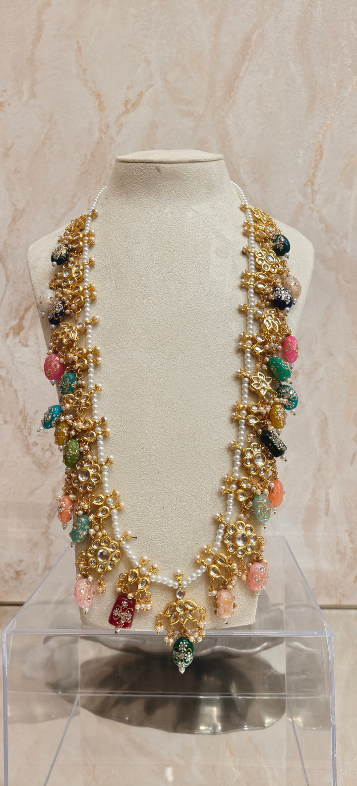 Exquisite Multicolored Kundan Long Haar |Inaayat By Divya Taimni