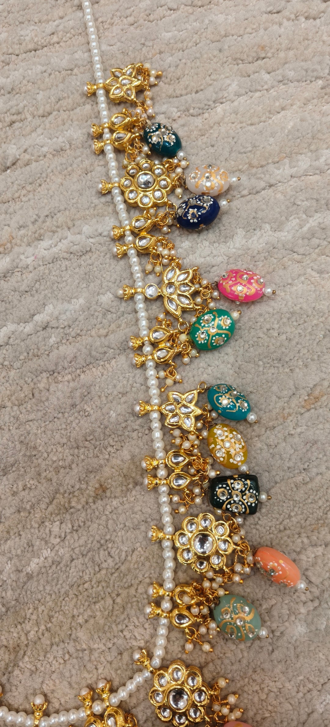 Exquisite Multicolored Kundan Long Haar |Inaayat By Divya Taimni