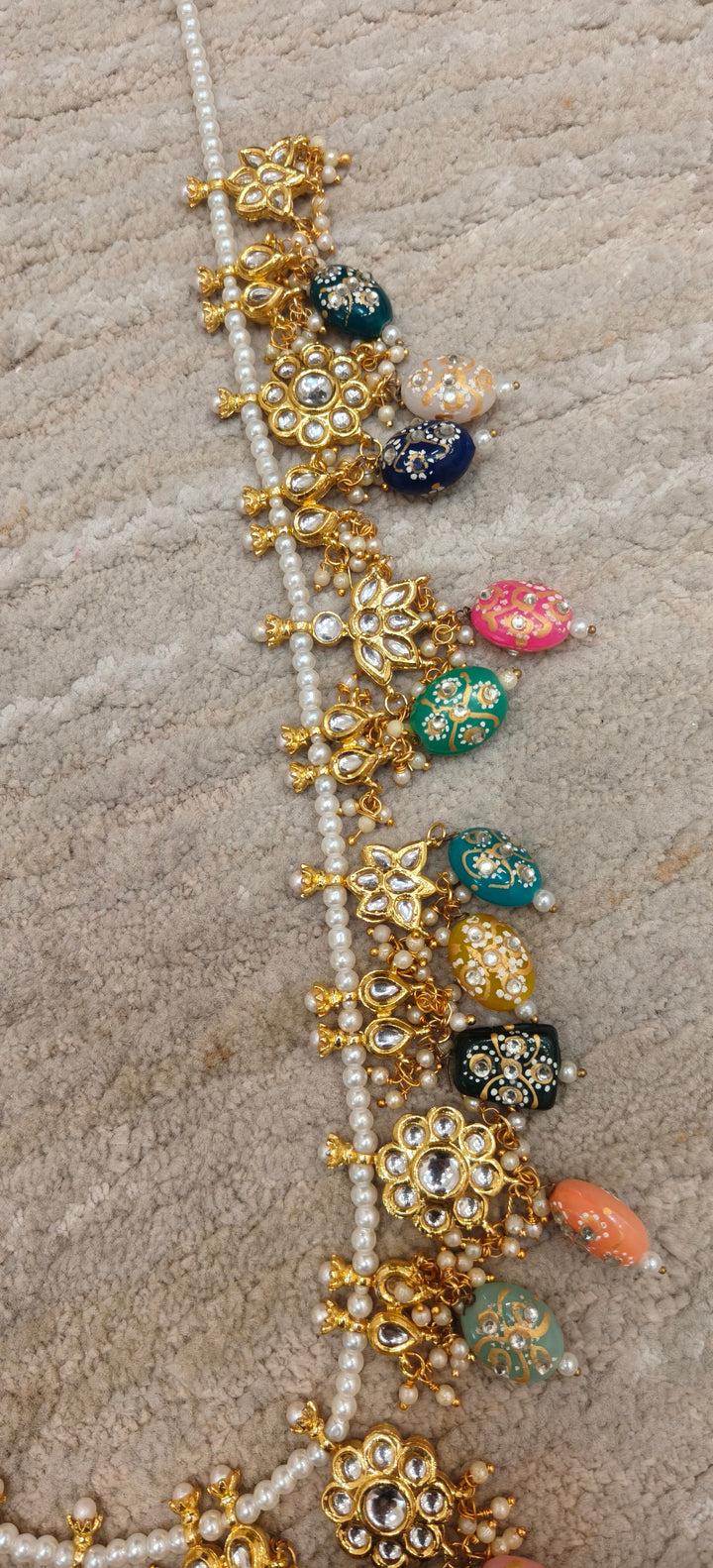 Exquisite Multicolored Kundan Long Haar |Inaayat By Divya Taimni