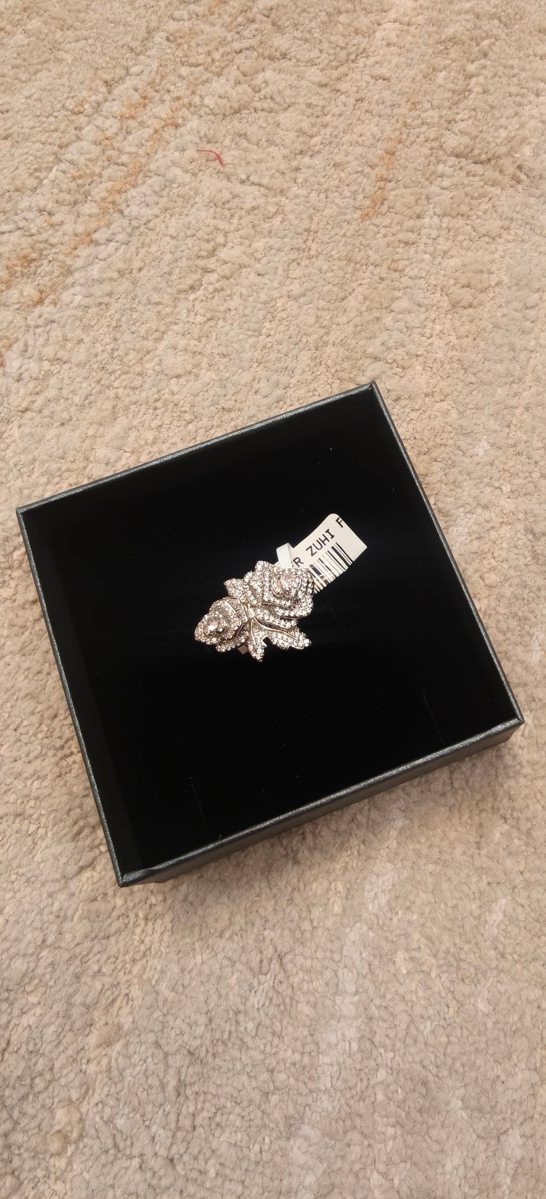 Sparkling Double Rose Statement Ring | Inaayat By Divya Taimni