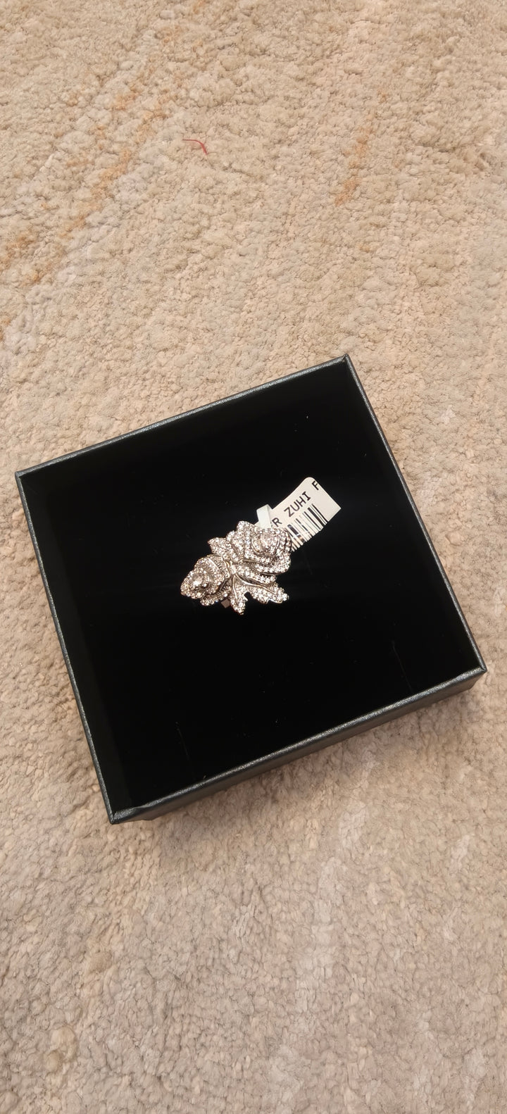 Sparkling Double Rose Statement Ring | Inaayat By Divya Taimni