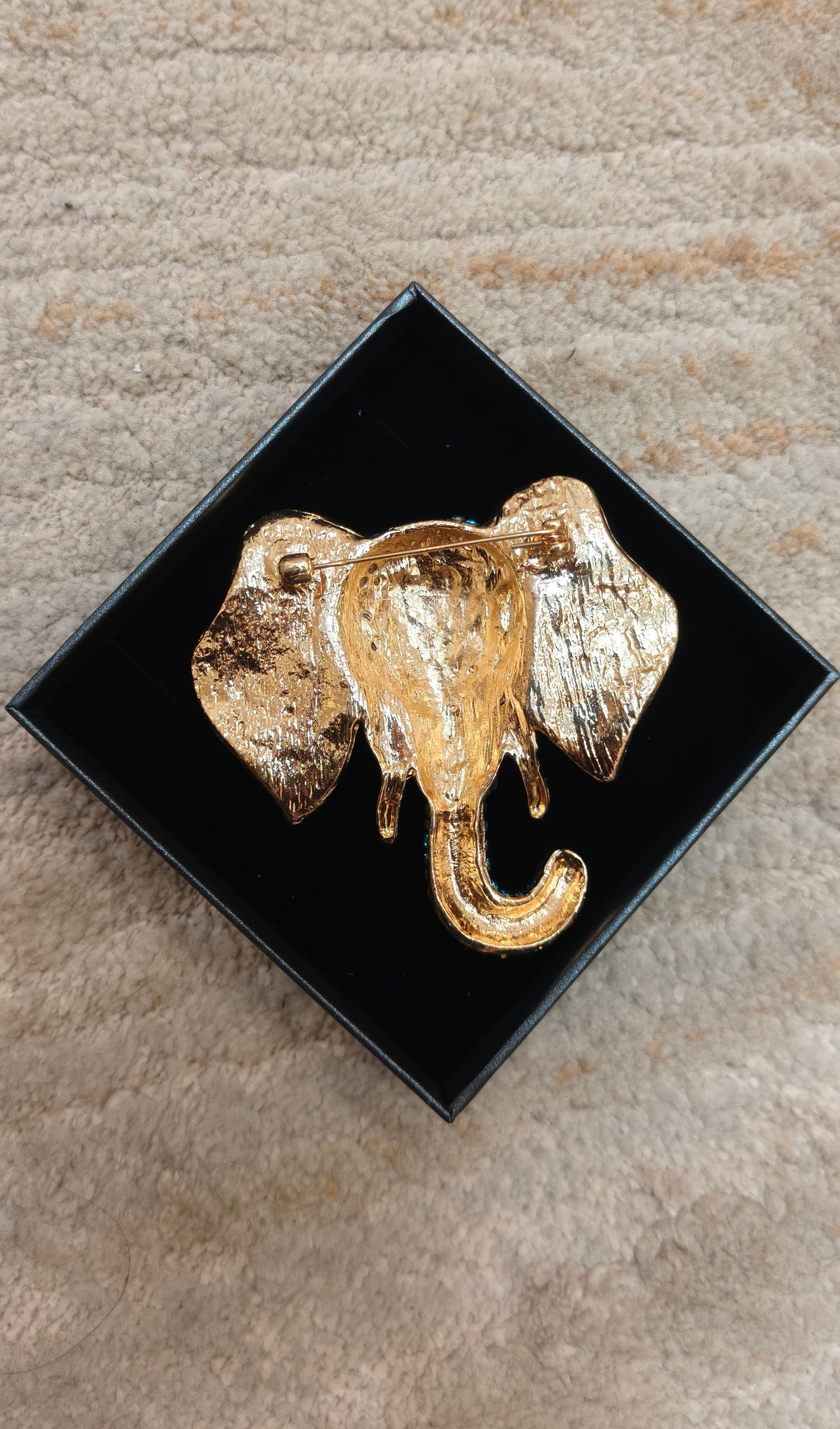 Sparkling Lucky Elephant Brooch| Inaayat By Divya Tainmi