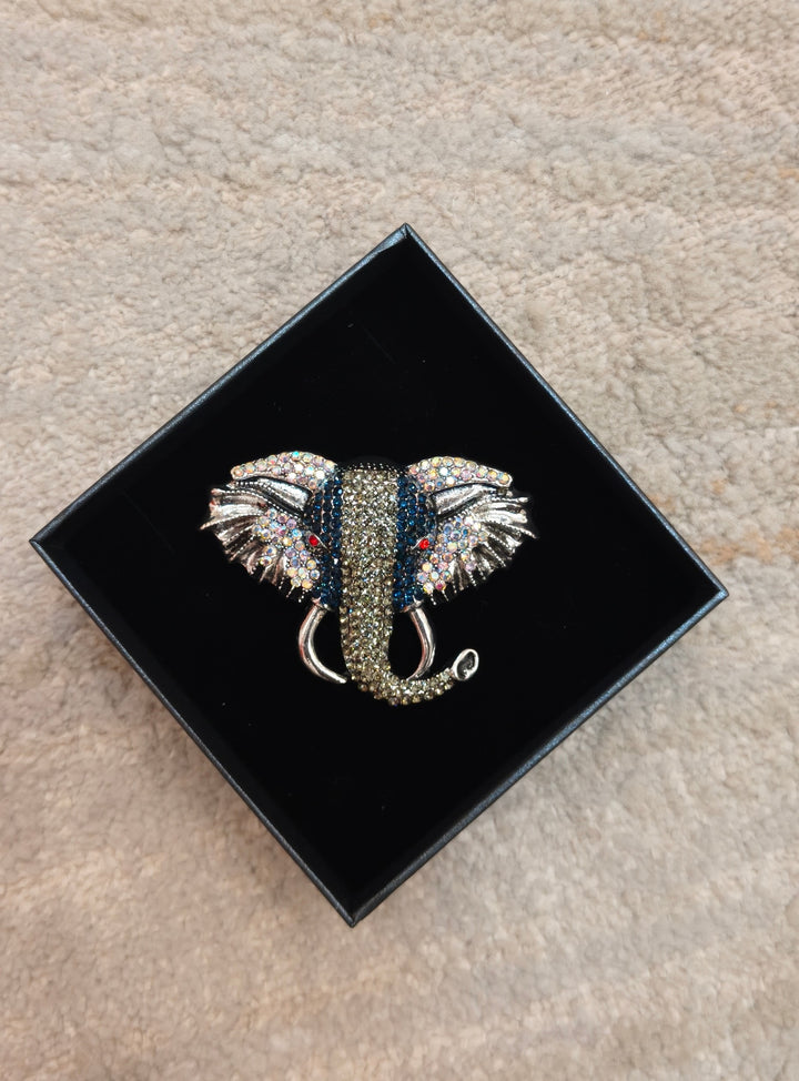 Majestic Golden Stallion Statement Brooch| Inaayat By Divya Tainmi