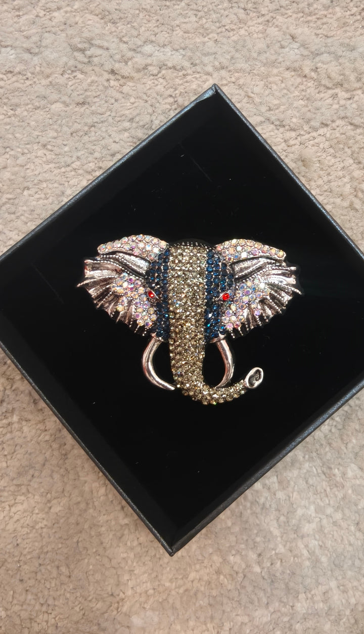 Majestic Golden Stallion Statement Brooch| Inaayat By Divya Tainmi