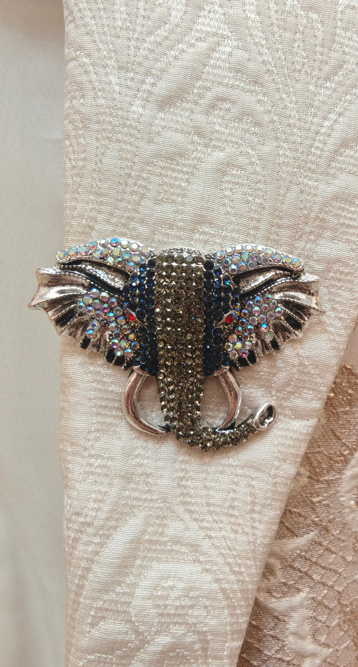Majestic Golden Stallion Statement Brooch| Inaayat By Divya Tainmi