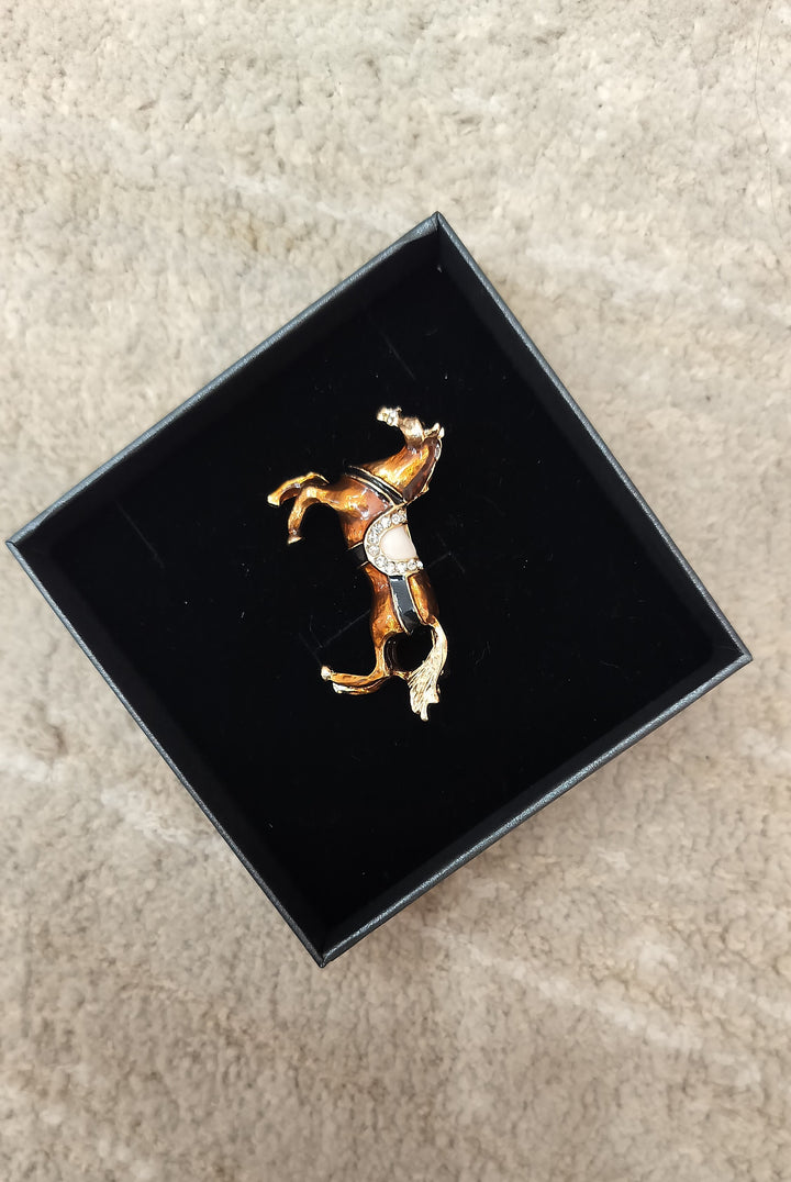 Vintage Equestrian Show Jumper Brooch | Inaayat by Divya Taimni