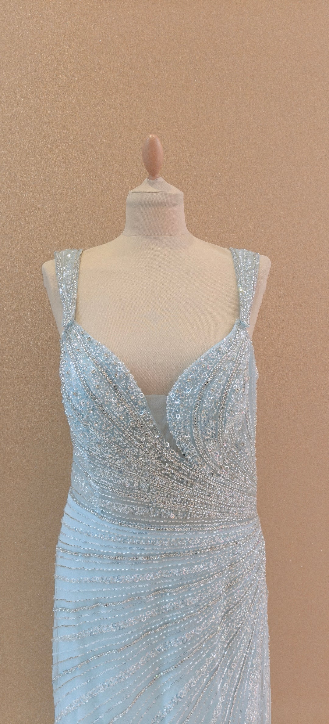 Icy Blue Serenade Embellished Gown| Inaayat by Divya Taimni