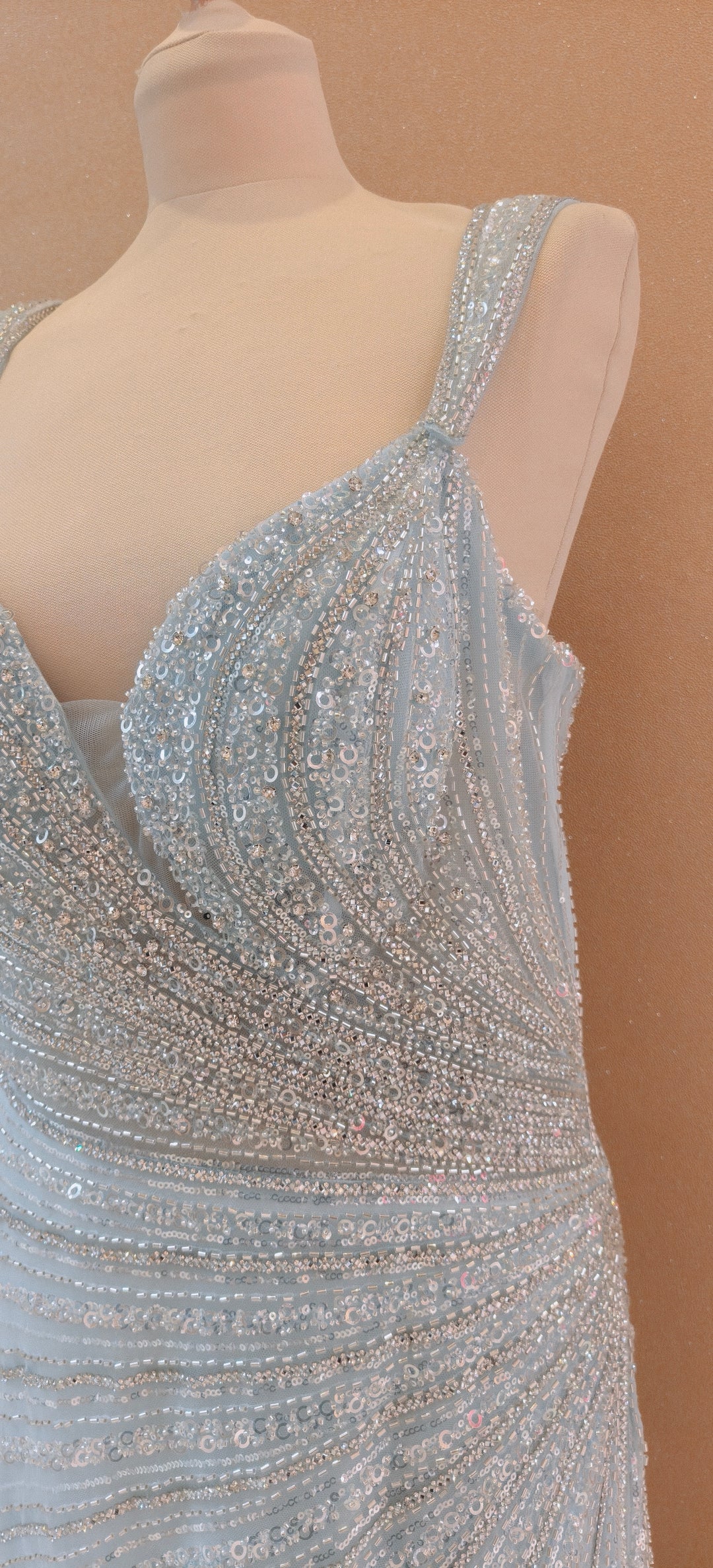 Icy Blue Serenade Embellished Gown| Inaayat by Divya Taimni