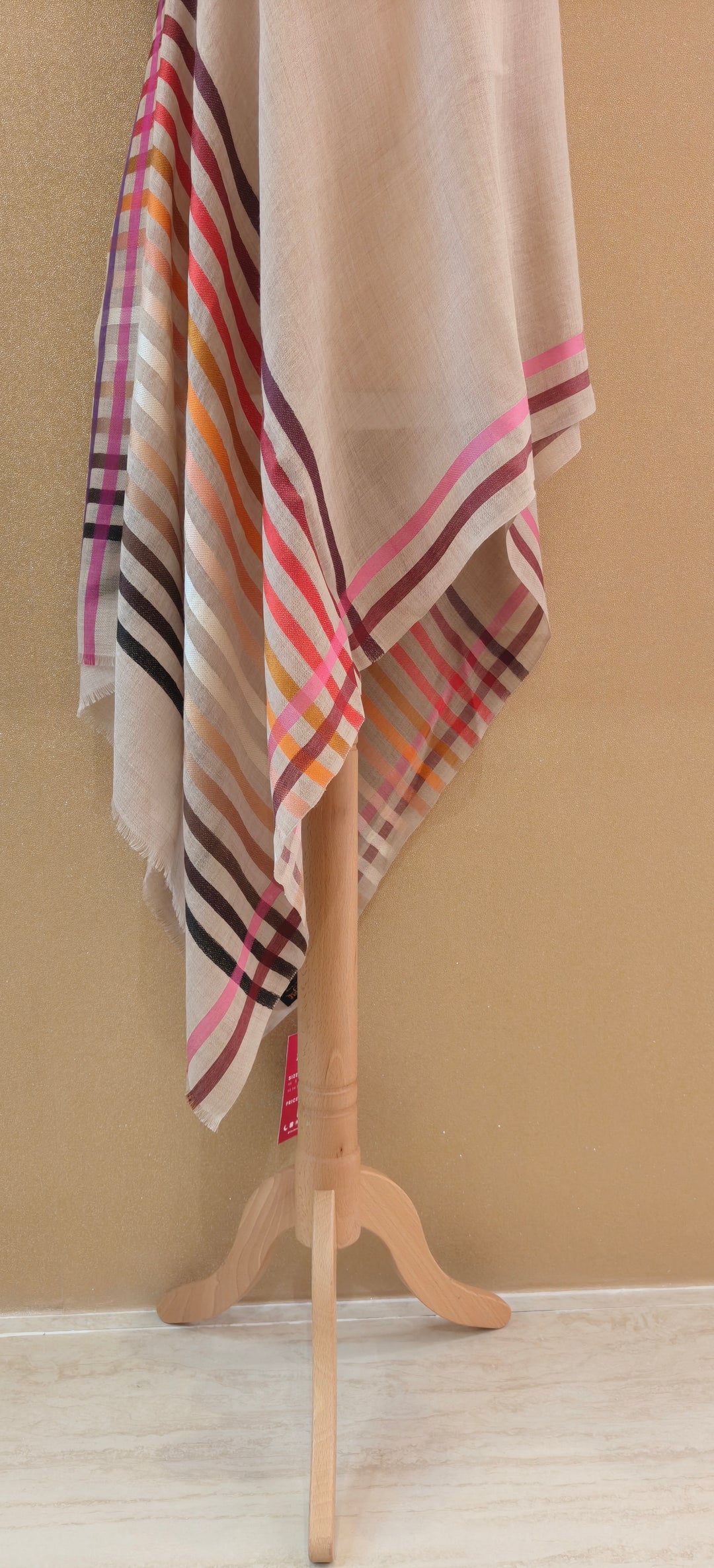 Artistic Multi-Striped Scarf |House of Inaayat