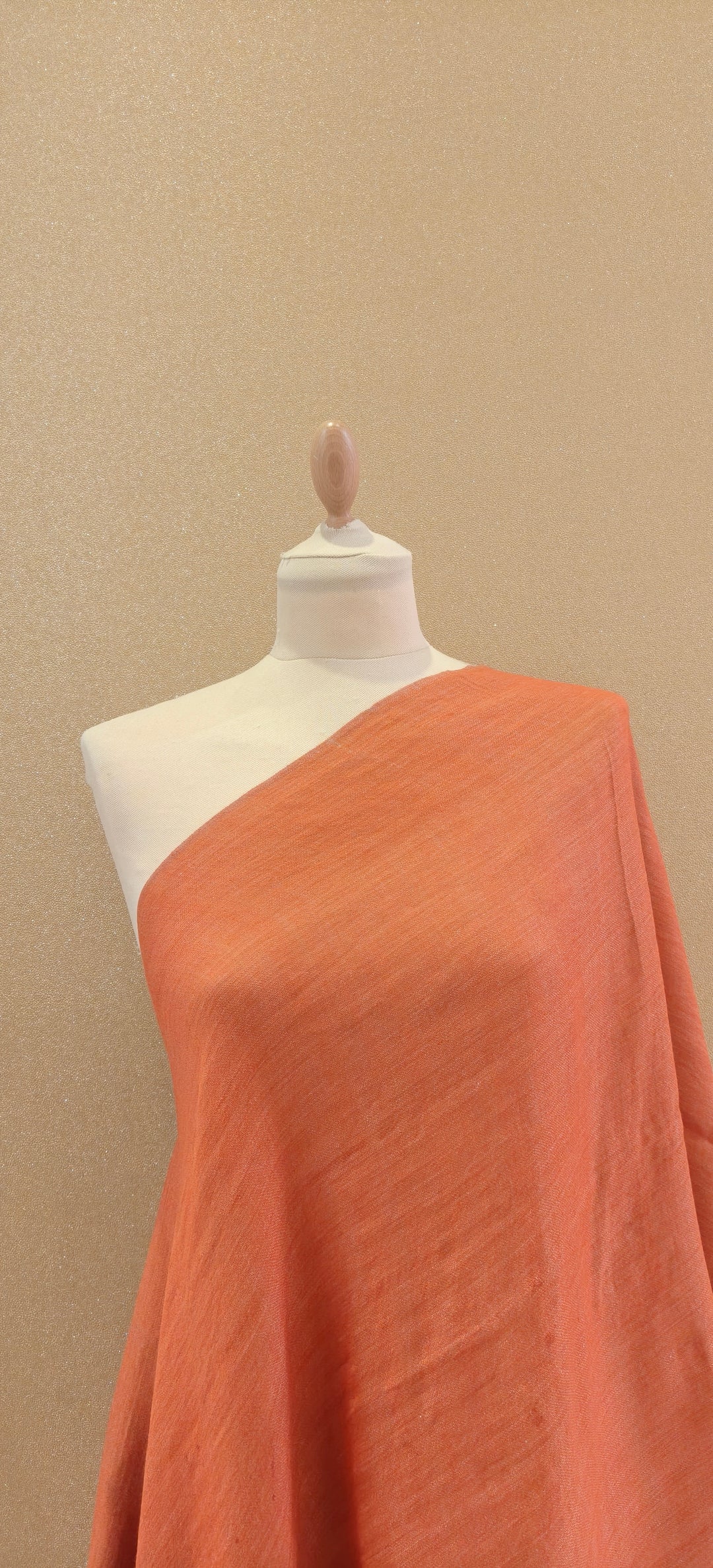 Copper and Warm Coral  Reversible Zari Scarf |House of Inaayat