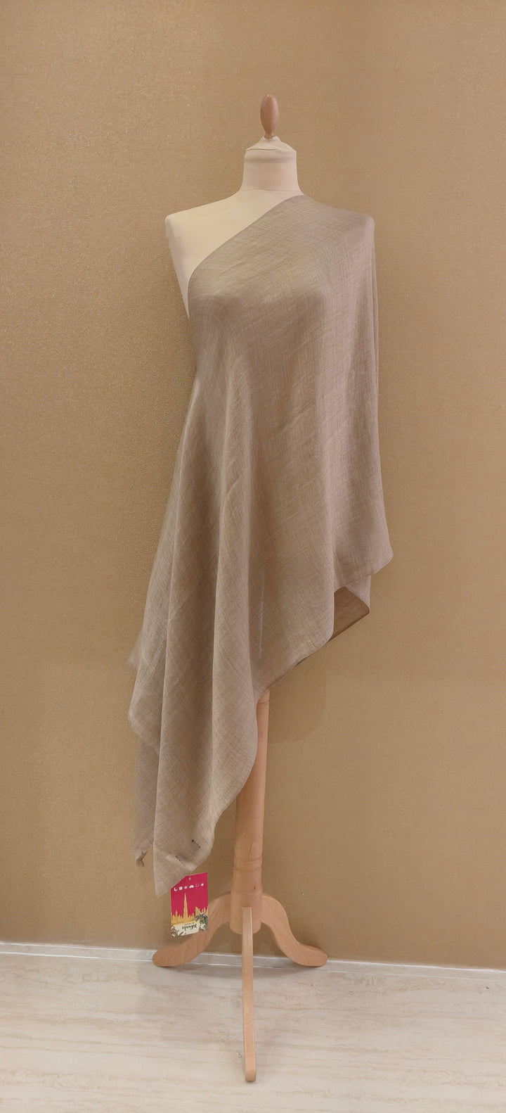Soft Champagne and Radiant Gold Reversible Zari Scarf |House of Inaayat