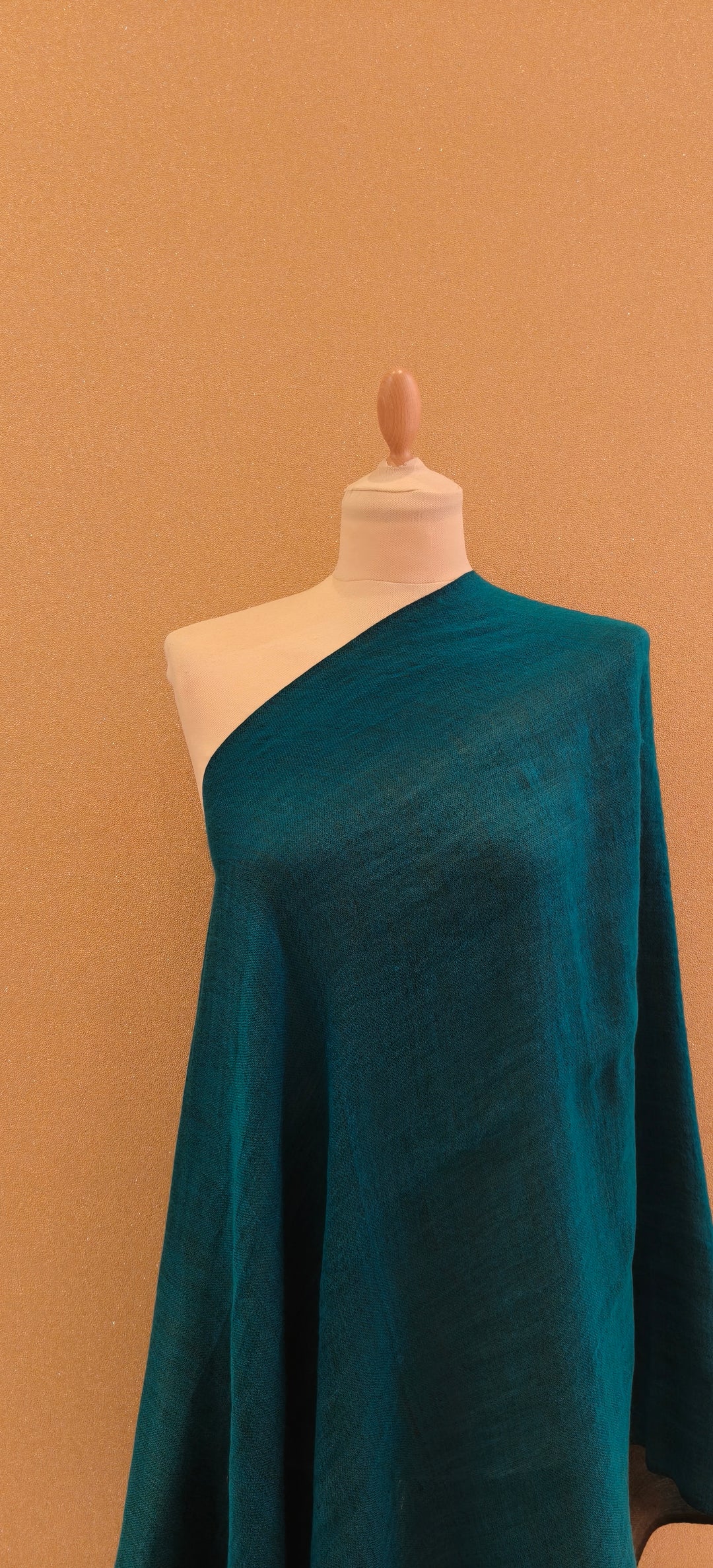 Deep Teal and Gunmetal Gray Reversible Zari Scarf |House of Inaayat