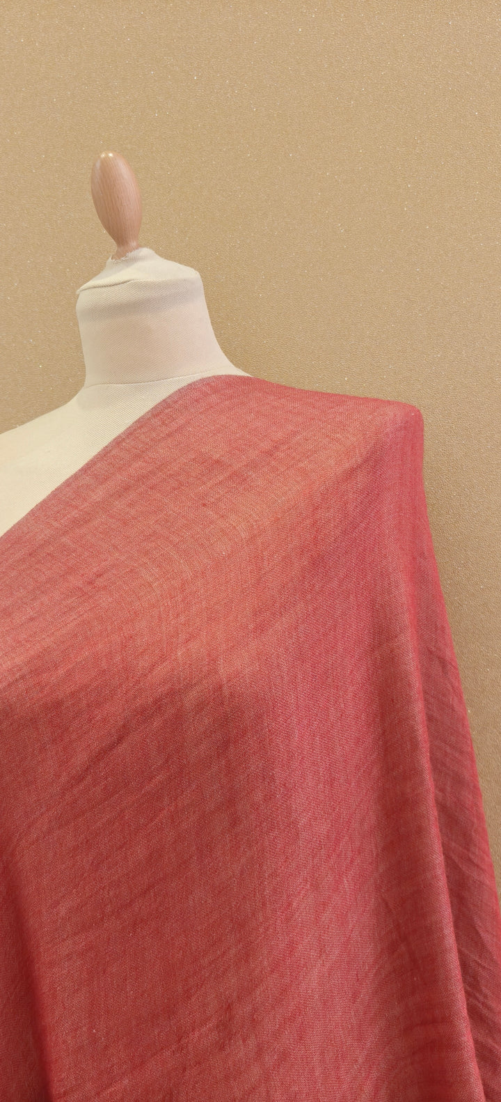 Dusty Rose and Champagne Reversible Zari Scarf |House of Inaayat