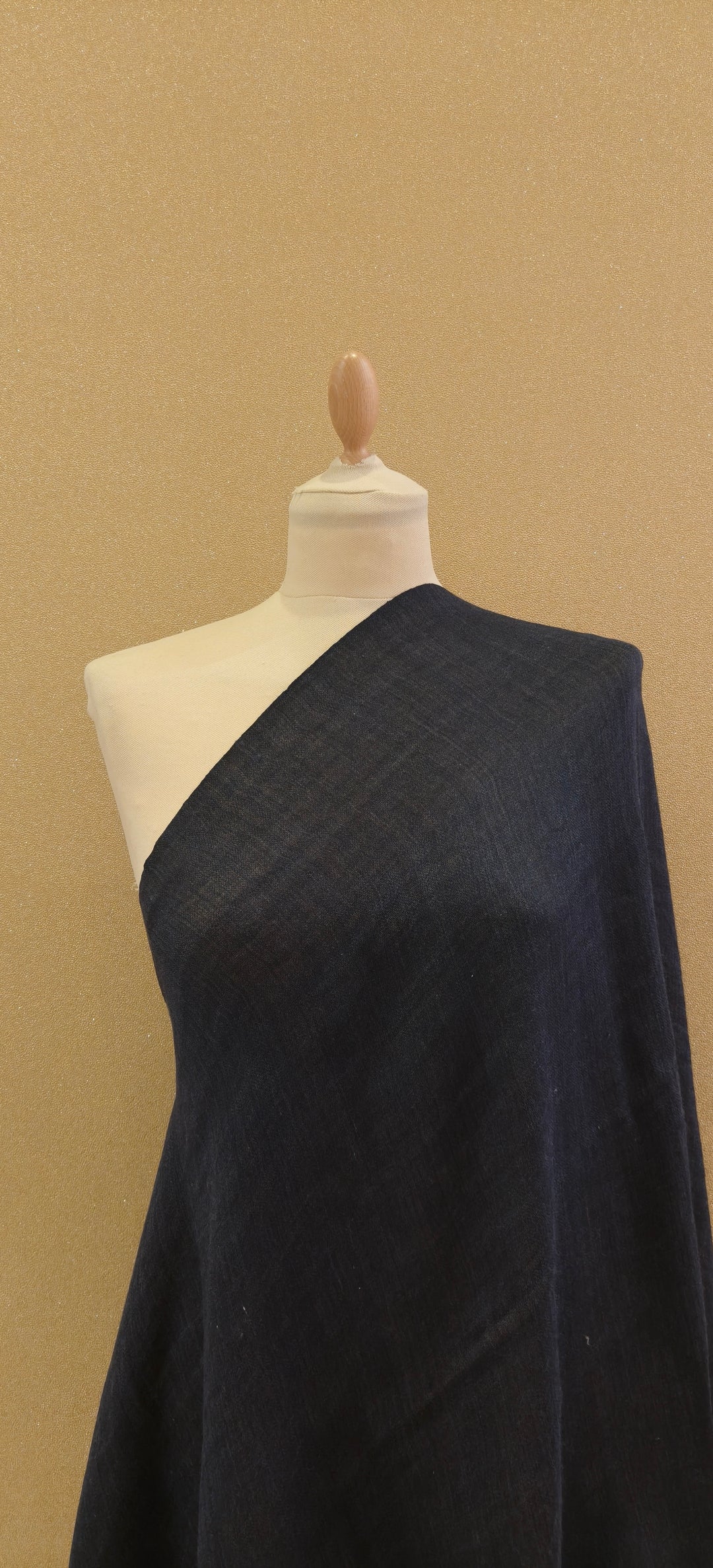 Midnight Blue and Bronze Reversible Zari Scarf |House of Inaayat