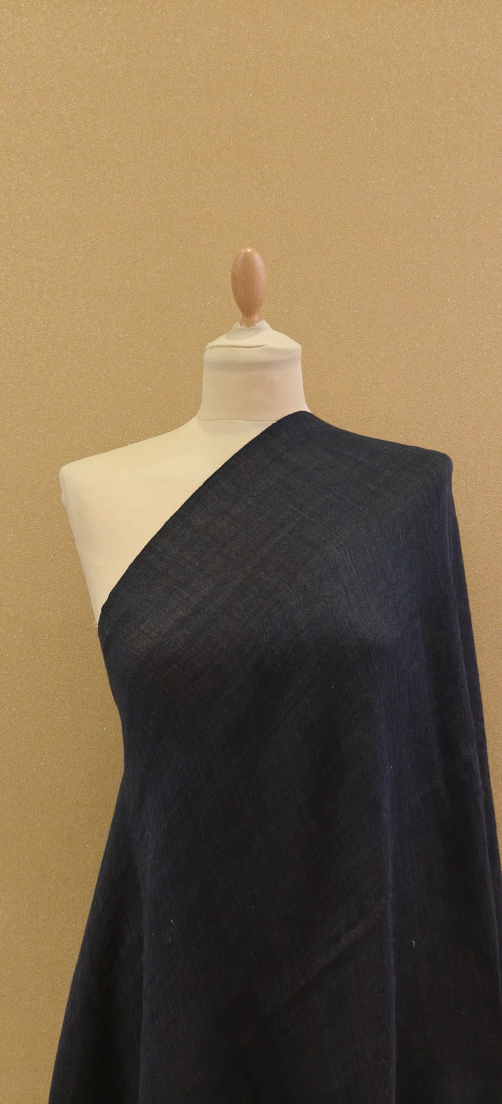 Midnight Blue and Bronze Reversible Zari Scarf |House of Inaayat