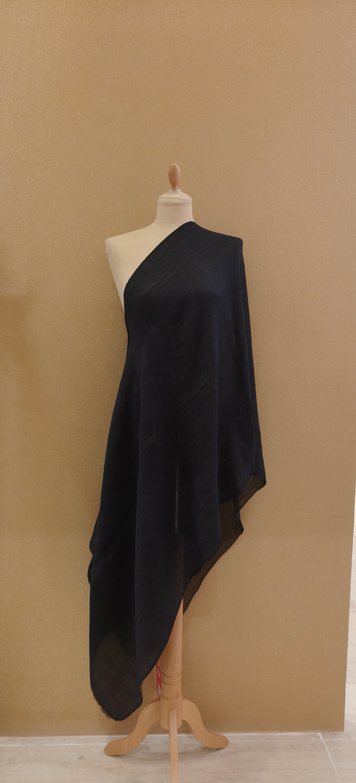 Midnight Blue and Bronze Reversible Zari Scarf |House of Inaayat