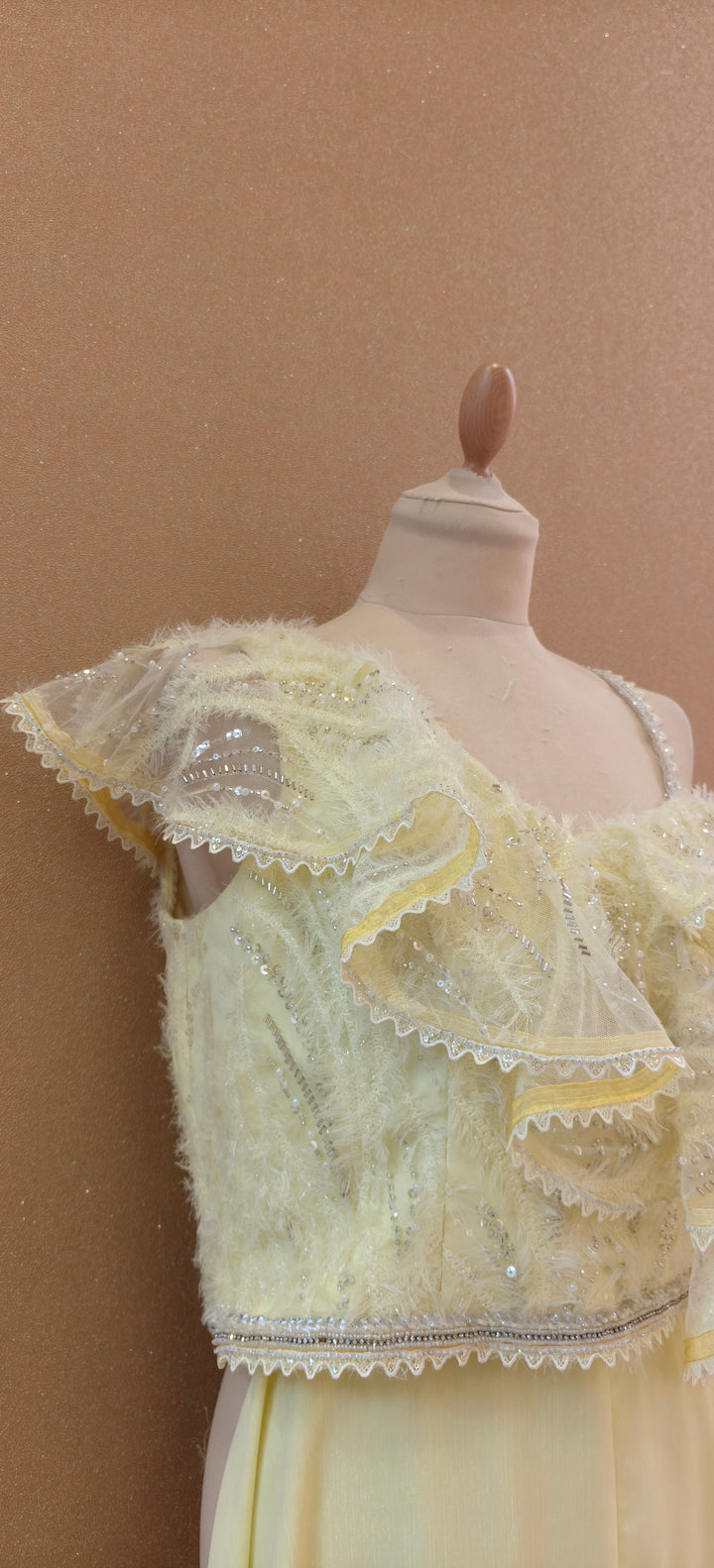 Sunshine Ruffle One-Shoulder Co-ord Set| Private Collections