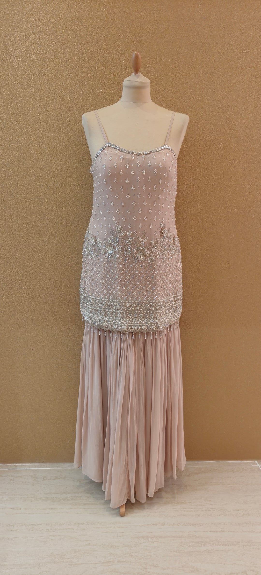 The Pink Beaded Sharara Set|Basanti Kapde Aur Koffee