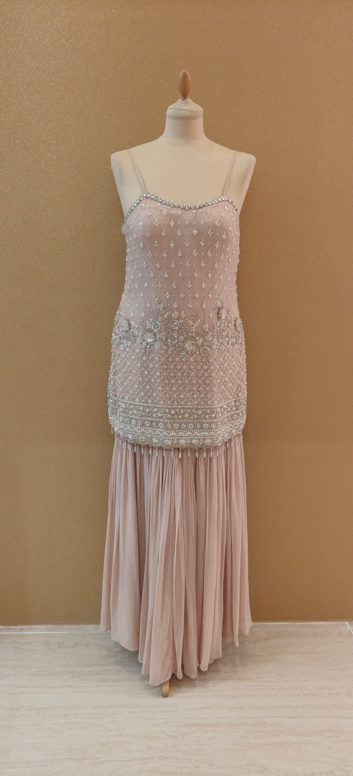 The Pink Beaded Sharara Set|Basanti Kapde Aur Koffee