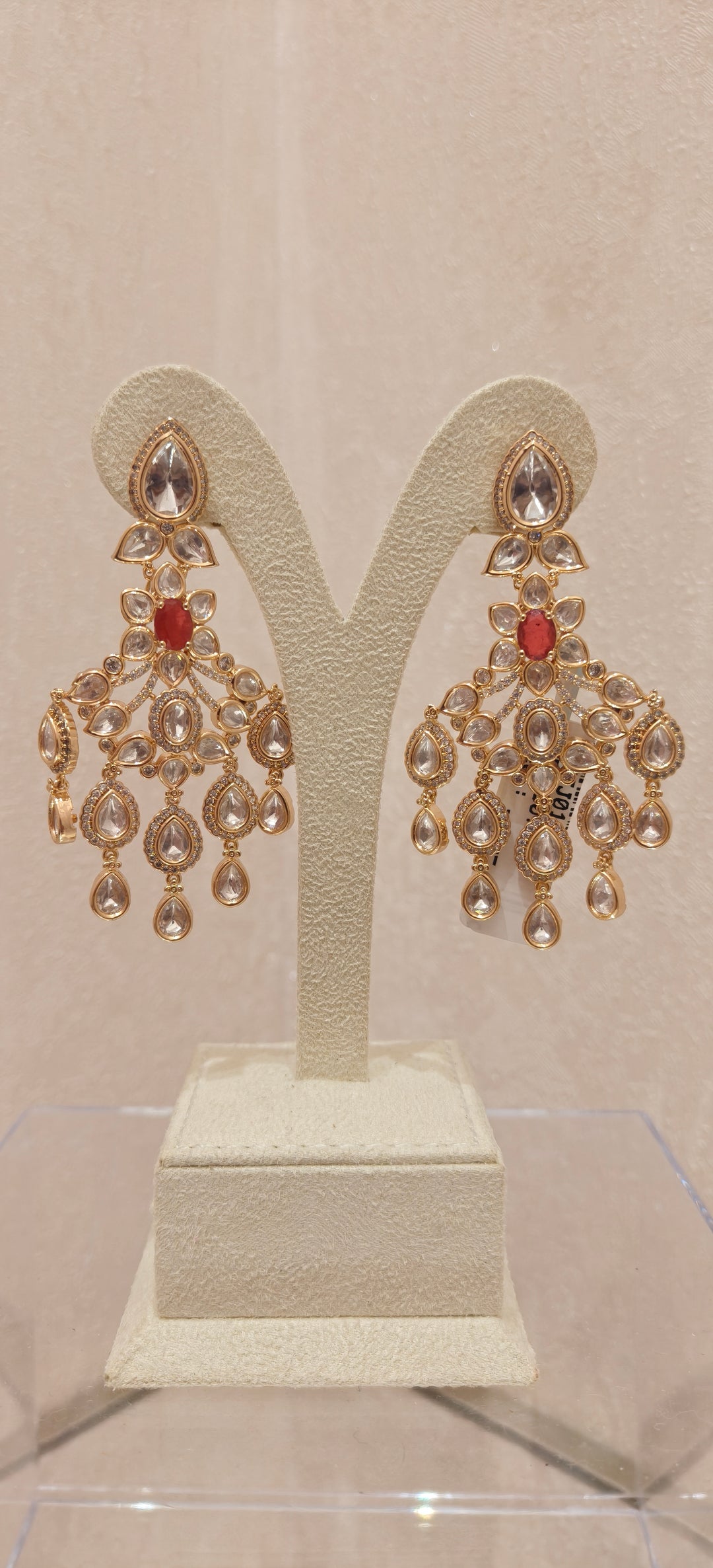 Elegant Traditional Polki Earrings|Inaayat By Divya Taimni