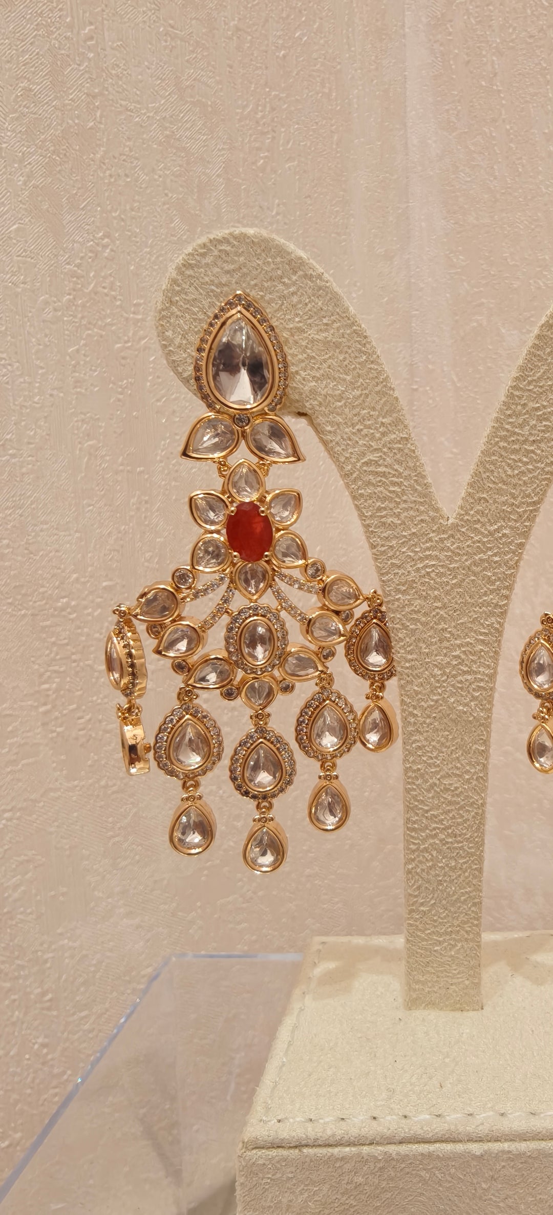 Elegant Traditional Polki Earrings|Inaayat By Divya Taimni