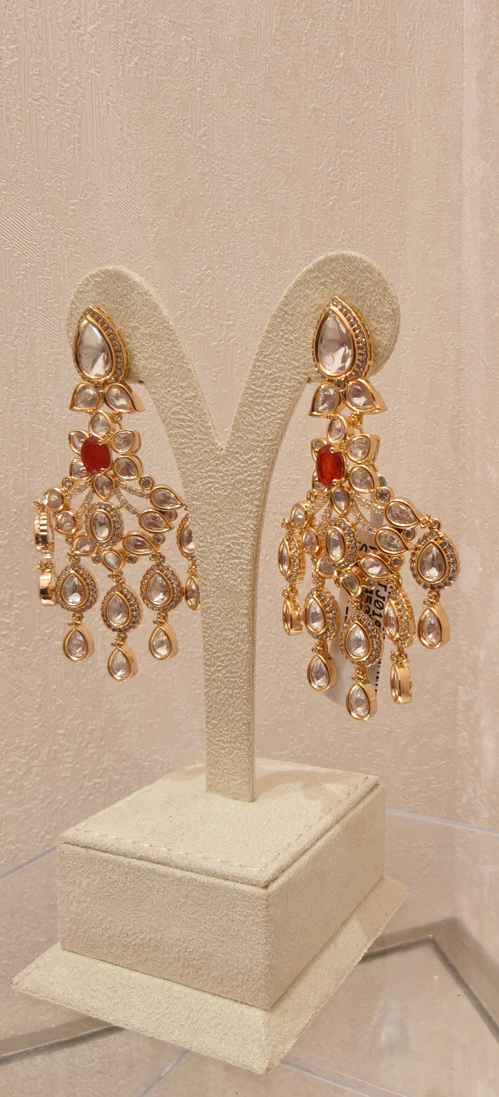 Elegant Traditional Polki Earrings|Inaayat By Divya Taimni