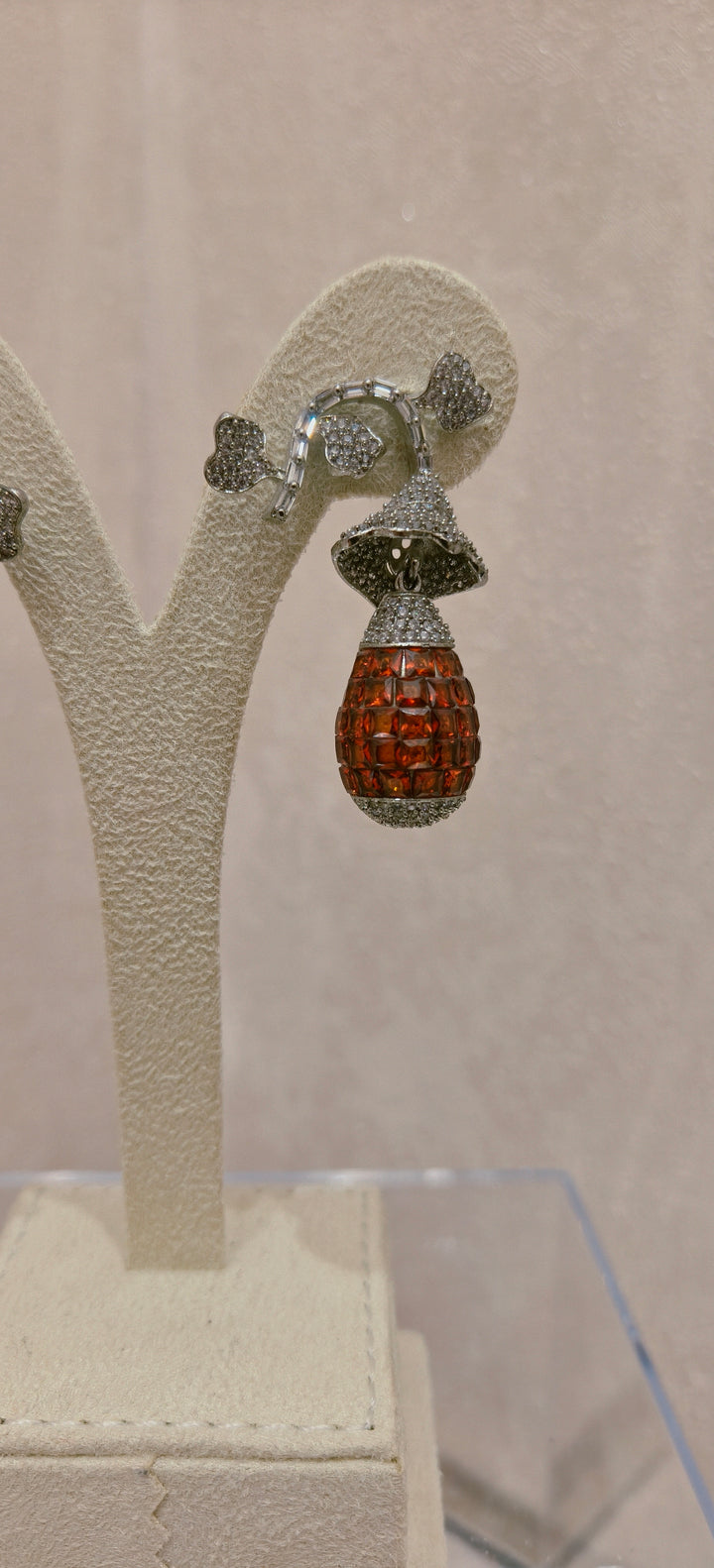 Amber Pear Drop Statement Earrings|Inaayat By Divya Taimni