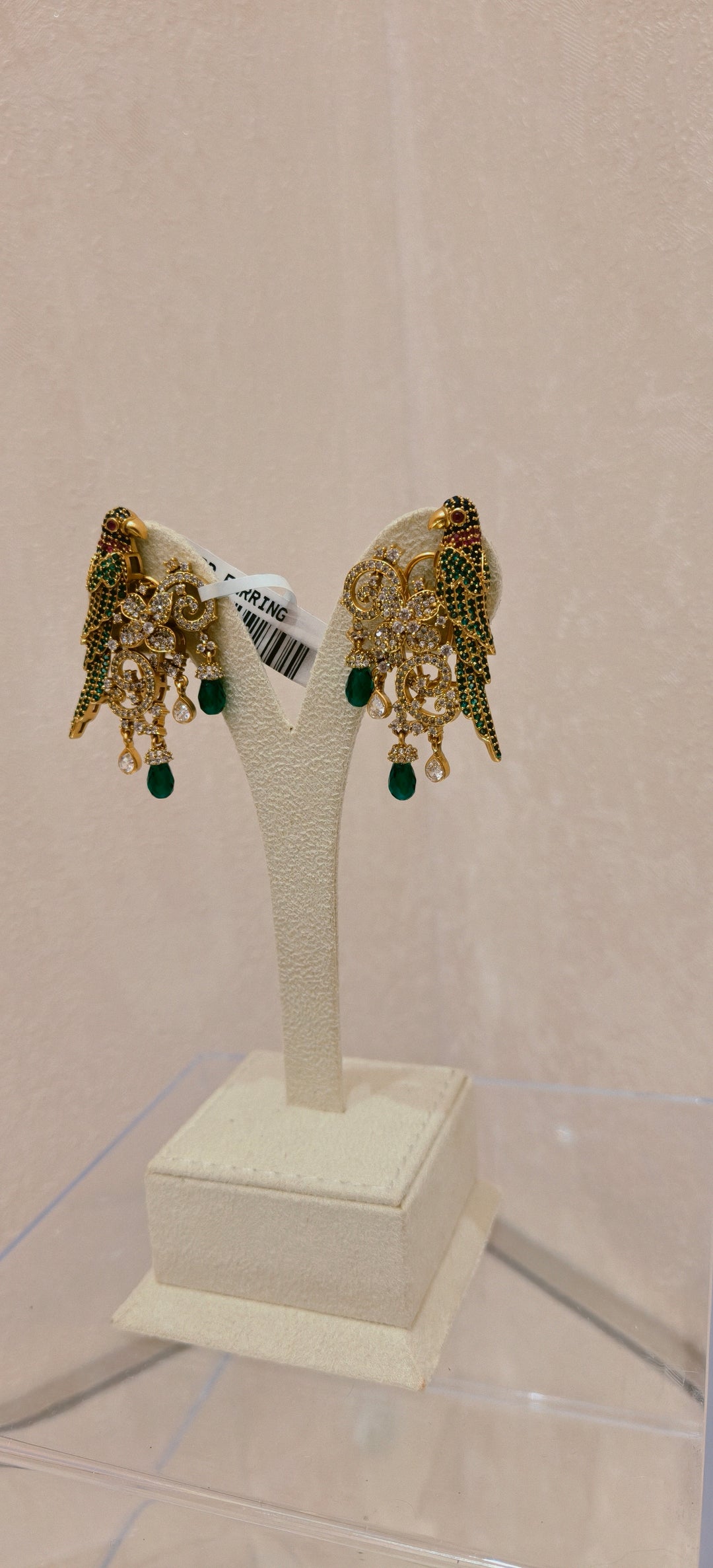Parrot Motif Statement Earrings|Inaayat By Divya Taimni