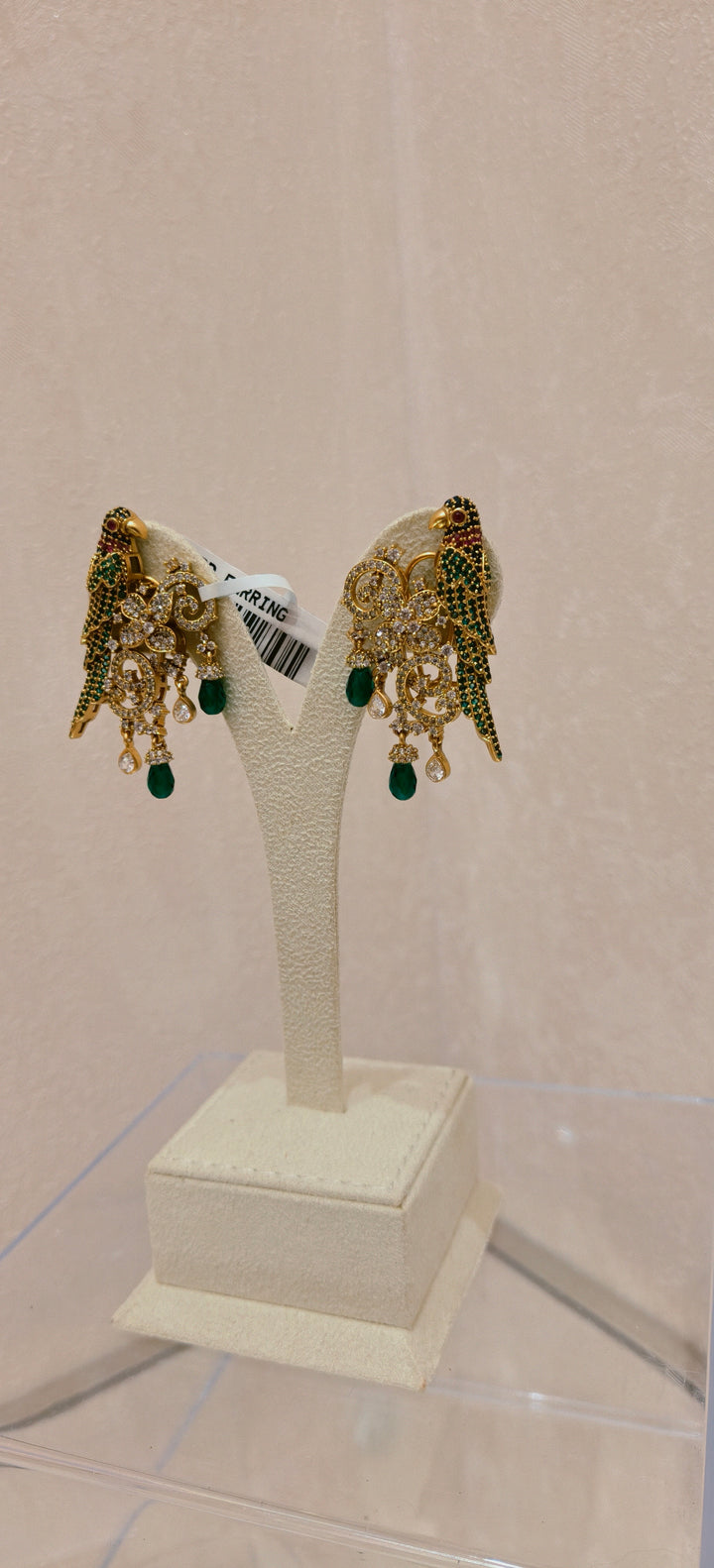 Parrot Motif Statement Earrings|Inaayat By Divya Taimni