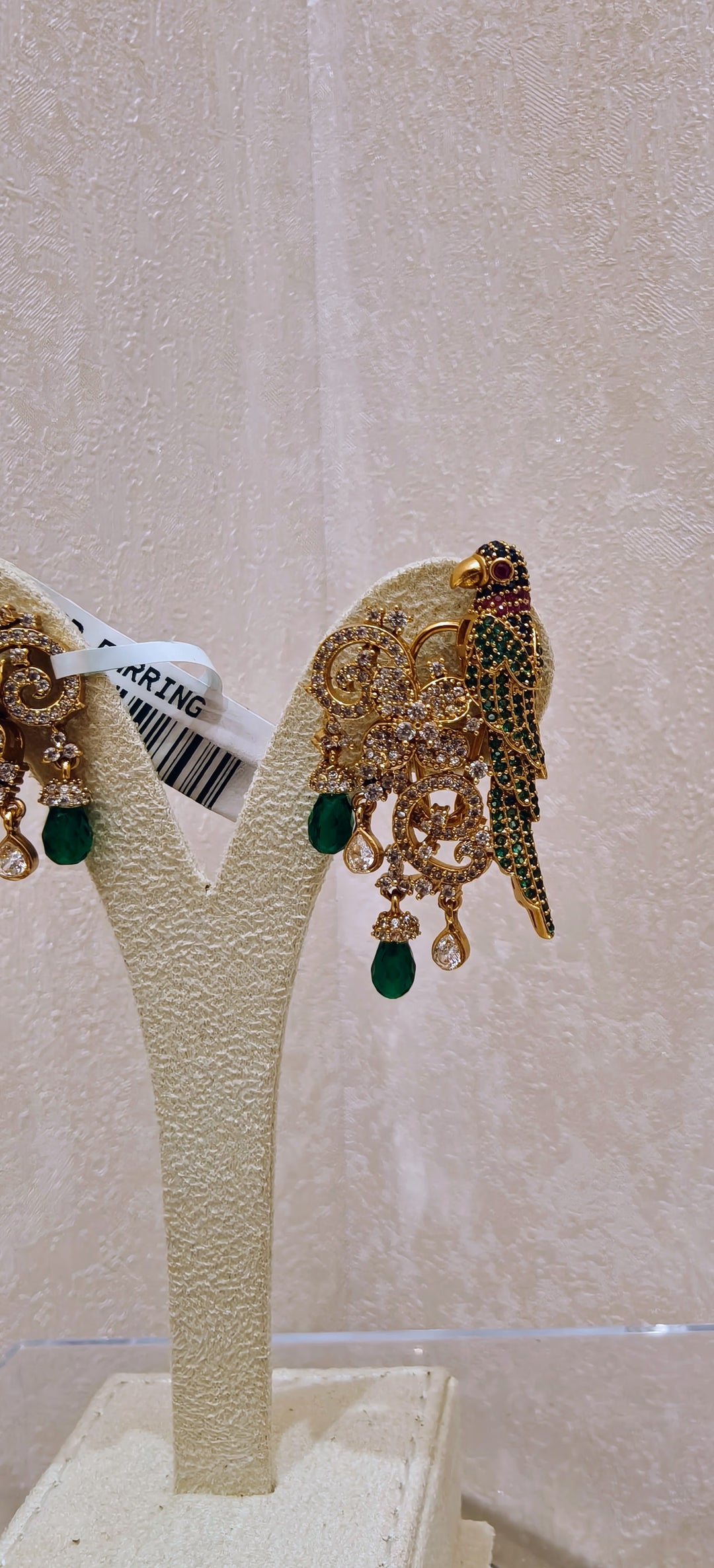 Parrot Motif Statement Earrings|Inaayat By Divya Taimni