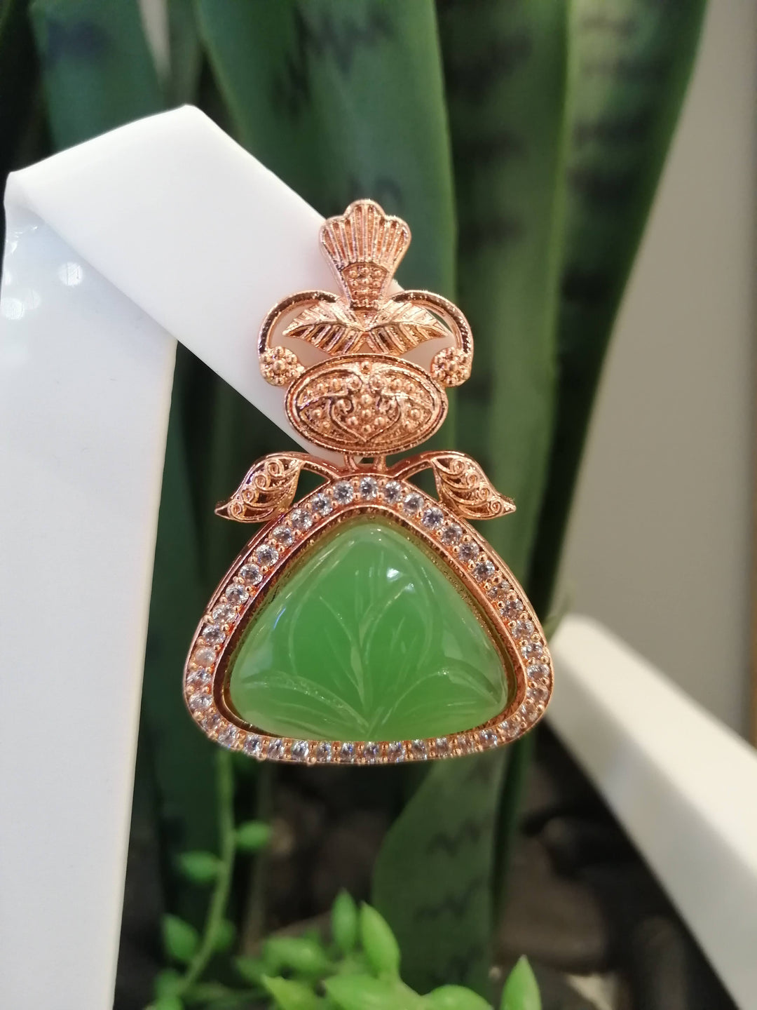 Devki Rose Gold Lotus Earrings|Inaayat by Divya Taimni