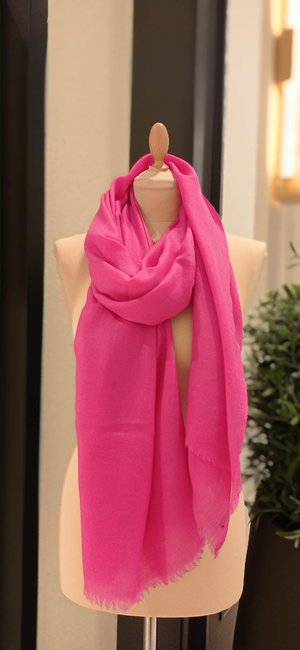 Rania Rose Pink Plain Pashmina Scarves