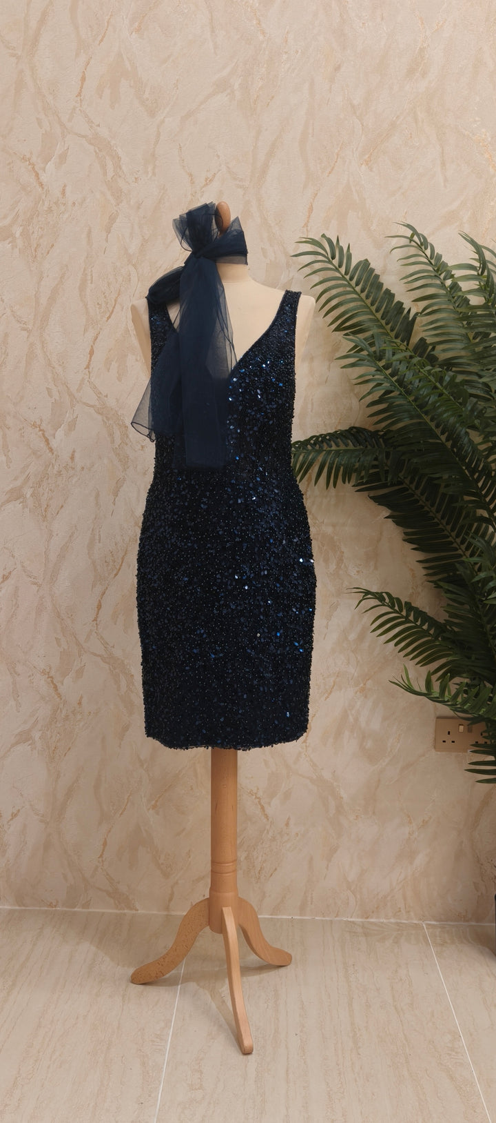 Midnight Noir Sequin Cocktail Dress | Inaayat by Divya Taimni