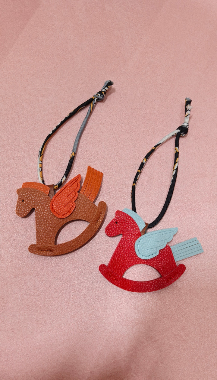 Red Rocking Horse Bag Charm | House of Inaayat